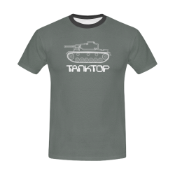 funny tank top wordgame for geeks, nerds and soldiers in military grey All Over Print T-Shirt for Men/Large Size (USA Size) Model T40)