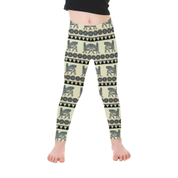 Lamassu Garden Kid's Ankle Length Leggings (Model L06)