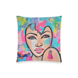 WATERCOLORS sing pill Custom  Pillow Case 18"x18" (one side) No Zipper