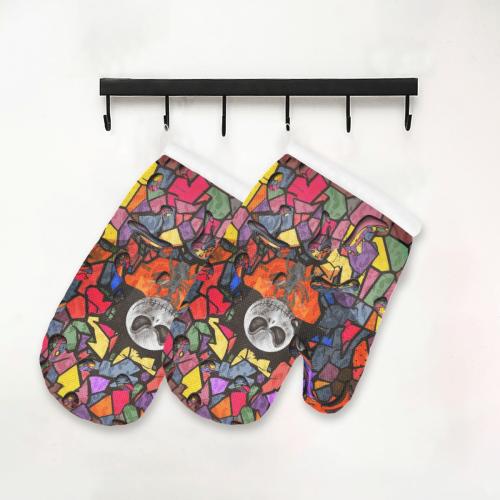 Night by Nico Bielow Oven Mitt (Two Pieces)