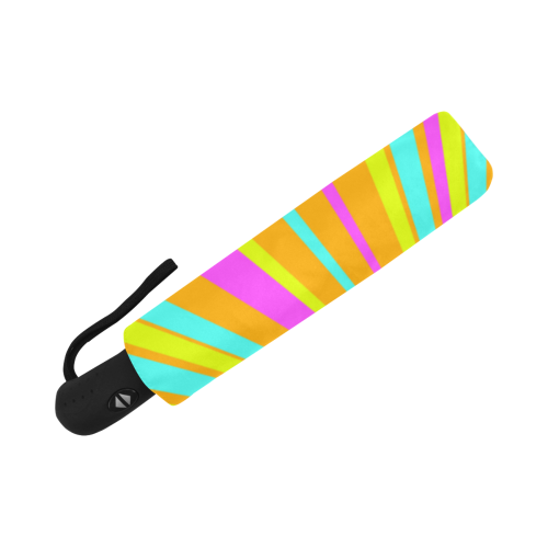 Colorful Neon ZOOM Stripes Anti-UV Auto-Foldable Umbrella (U09)