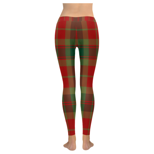 78TH. FRASER HIGHLANDERS TARTAN Low Rise Leggings (Invisible Stitch ...