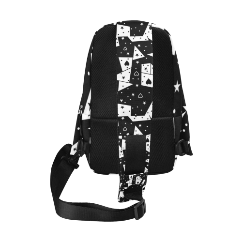 Black and White Popart by Nico Bielow Chest Bag (Model 1678)