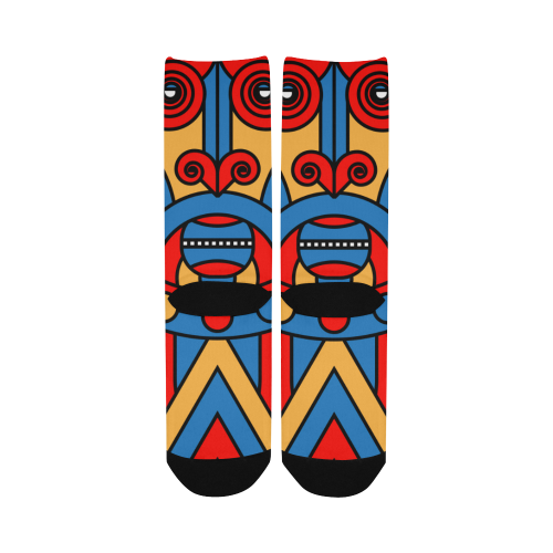 Aztec Maasai Lion Tribal Women's Custom Socks