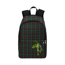 Tartan With Flower And Bird Fabric Backpack for Adult (Model 1659)