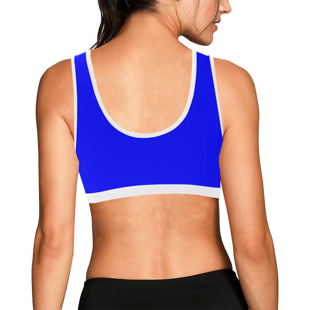 Hmong Girl Blue Turbo Womens All Over Print Sports Bra Model T52 Id D2743889 