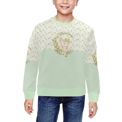 I love my Teddy All Over Print Crewneck Sweatshirt for Kids (Model H29)