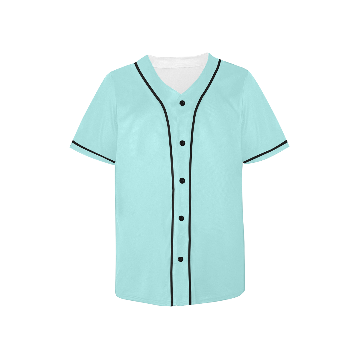 color pale turquoise All Over Print Baseball Jersey for Kids (Model T50 ...