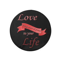 Love Brings Peace 30 Inch Spare Tire Cover
