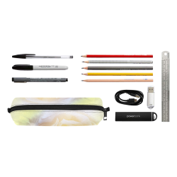 Soft yellow roses Pencil Pouch/Small (Model 1681)