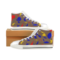 zappwaits 005 Women's Classic High Top Canvas Shoes (Model 017)