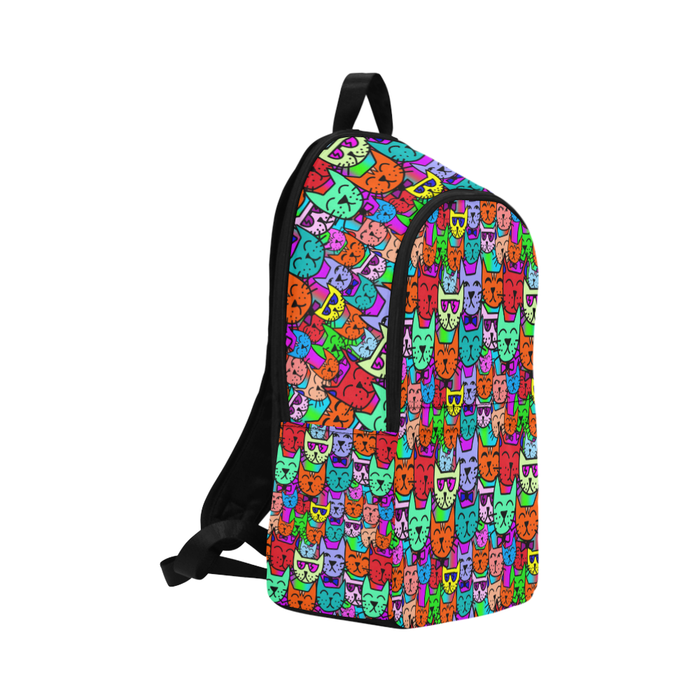 Rainbow Cats Fabric Backpack for Adult (Model 1659) | ID: D3481288