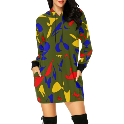 zappwaits fantastic 6 All Over Print Hoodie Mini Dress (Model H27)