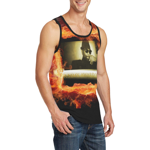 Grammy Winner William Bell On Fire Men's All Over Print Tank Top (Model T57)