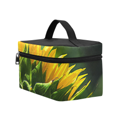 Sunflower New Beginnings Cosmetic Bag/Large (Model 1658)
