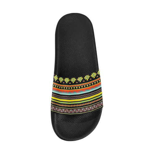 bright tribal Women's Slide Sandals (Model 057)
