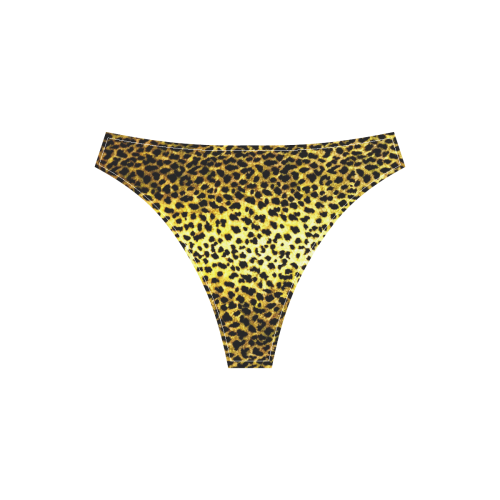 LEOPARD version 2 Sport Top & High-Waisted Bikini Swimsuit (Model S07)
