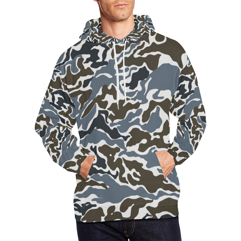 CAMOUFLAGE-POLICE All Over Print Hoodie for Men (USA Size) (Model H13 ...