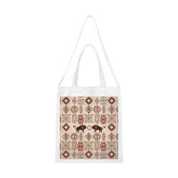 American Native Buffalo Canvas Tote Bag/Medium (Model 1701)