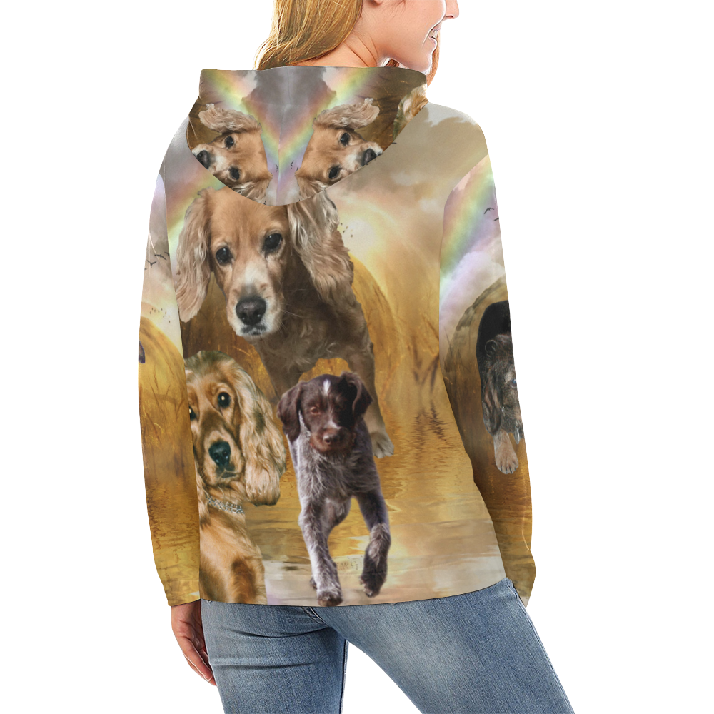 Just A Girl And Her Lovely Dogs - Personalized Custom All-Over-Print Sweatshirt main image 0