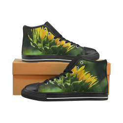 Sunflower New Beginnings Women's Classic High Top Canvas Shoes (Model 017)