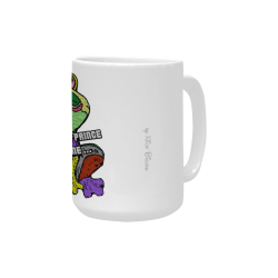 Kiss Me Frog by Nico Bielow Custom Ceramic Mug (15OZ)
