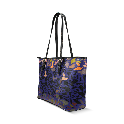 zappwaits art 7 Leather Tote Bag/Small (Model 1640)