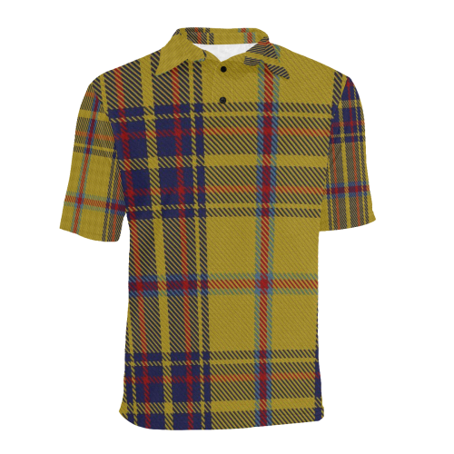 Bracken Tartan Men's All Over Print Polo Shirt (Model T55) | ID: D3022455
