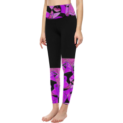 Entropy S=k log w Women's All Over Print High-Waisted Leggings (Model L36)