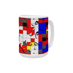Popart Drops by Nico Bielow Custom Ceramic Mug (15OZ)