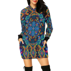 Latesstest design june 2020 All Over Print Hoodie Mini Dress (Model H27)