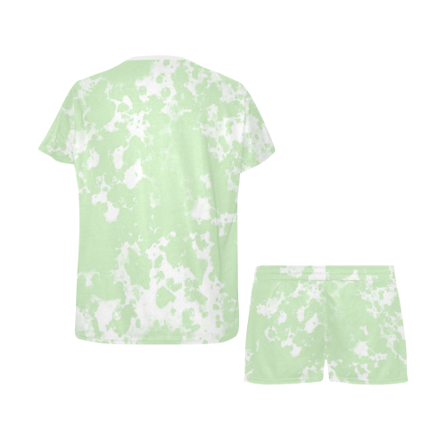 Tea Green Mix Women's Short Pajama Set