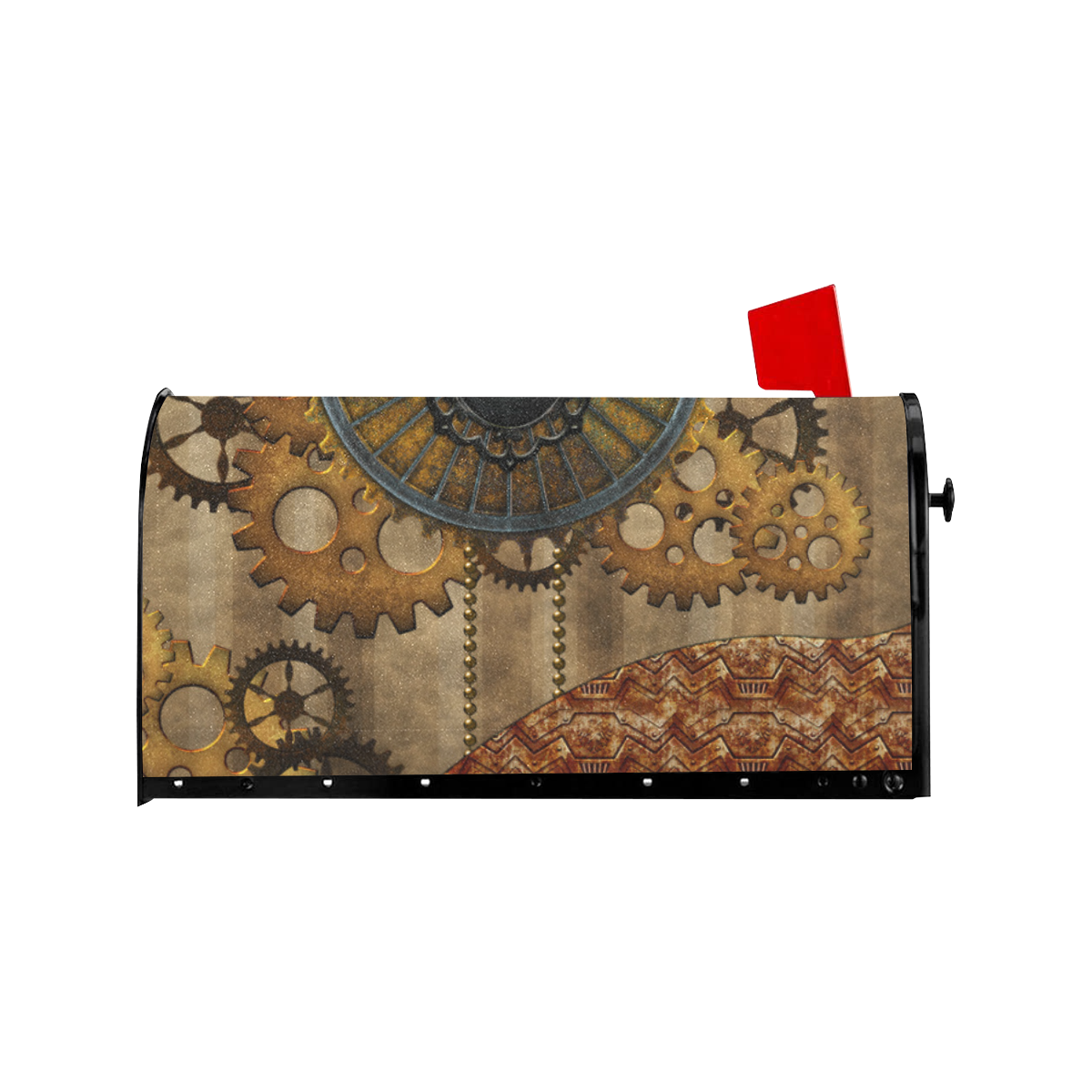 Steampunk, elegant, noble design Mailbox Cover ID D5341119