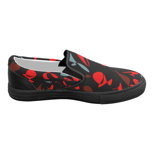 zappwaits holiday 07 Women's Slip-on Canvas Shoes (Model 019)