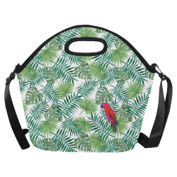 Parrot And Leaves Neoprene Lunch Bag/Large (Model 1669)