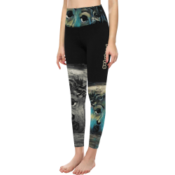 Get Ahead in Quarantine Women's All Over Print High-Waisted Leggings (Model L36)