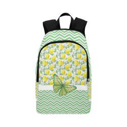 Butterfly And Lemons Fabric Backpack for Adult (Model 1659)