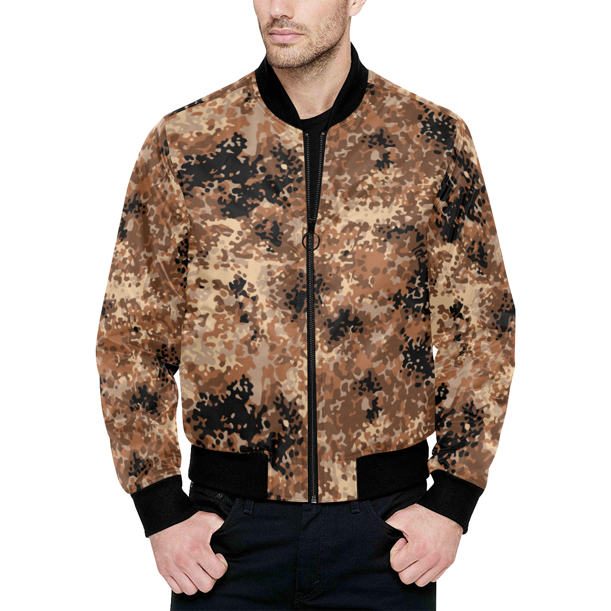 CHINA-PLA-PRP-Tibet All Over Print Quilted Bomber Jacket for Men (Model ...