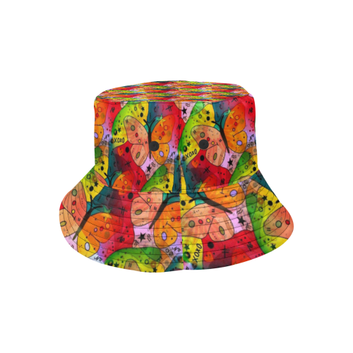 My Butterfly Popart by Nico Bielow All Over Print Bucket Hat
