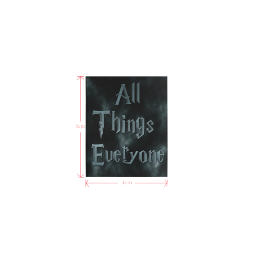 All Thigs Everyone Logo Private Brand Tag on Area Rug (4cm X 5cm)