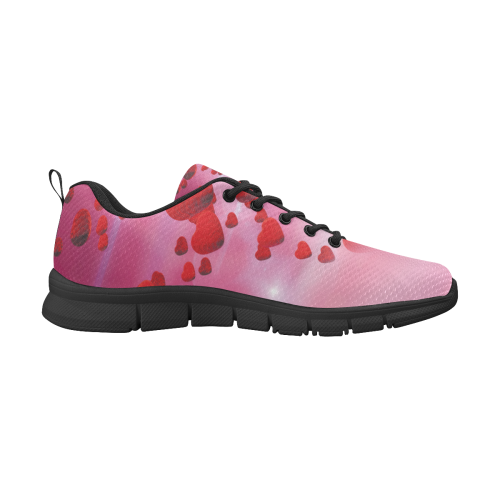 lovely romantic sky heart pattern for valentines day, mothers day, birthday, marriage Women's Breathable Running Shoes (Model 055)