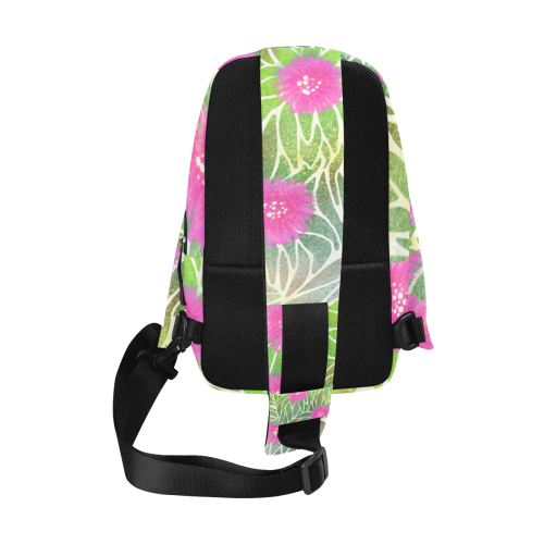 Pink Ice Plant. Inspired by California. Chest Bag (Model 1678)