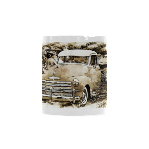 1950's Old Cheverolet Truck Custom White Mug (11OZ)