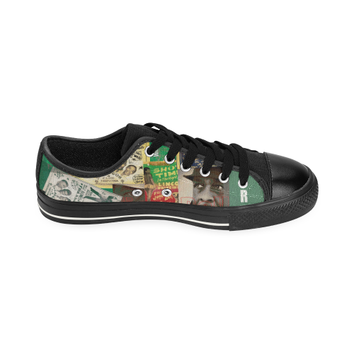 William Bell Collage 1 Canvas Women's Shoes/Large Size (Model 018)