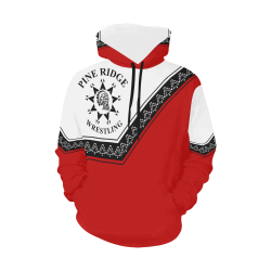 Pine Ridge Wrestling All Over Print Hoodie for Men (USA Size) (Model H13)