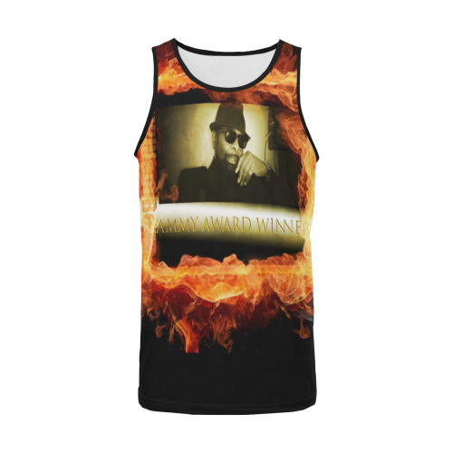 Grammy Winner William Bell On Fire Men's All Over Print Tank Top (Model T57)