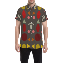 zappwaits 07052020 Men's All Over Print Short Sleeve Shirt/Large Size (Model T53)