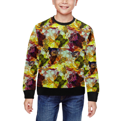 Graffiti Style - Markings on Watercolors All Over Print Crewneck Sweatshirt for Kids (Model H29)