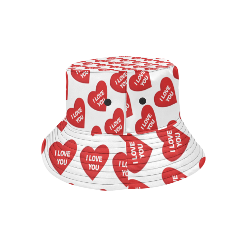 I love you in heart 2 All Over Print Bucket Hat