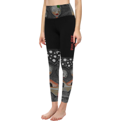 Piss Off because I can't think of what to say Women's All Over Print High-Waisted Leggings (Model L36)